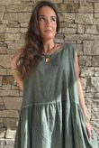 Lenni Cotton Smock Dress Washed Khaki /50=